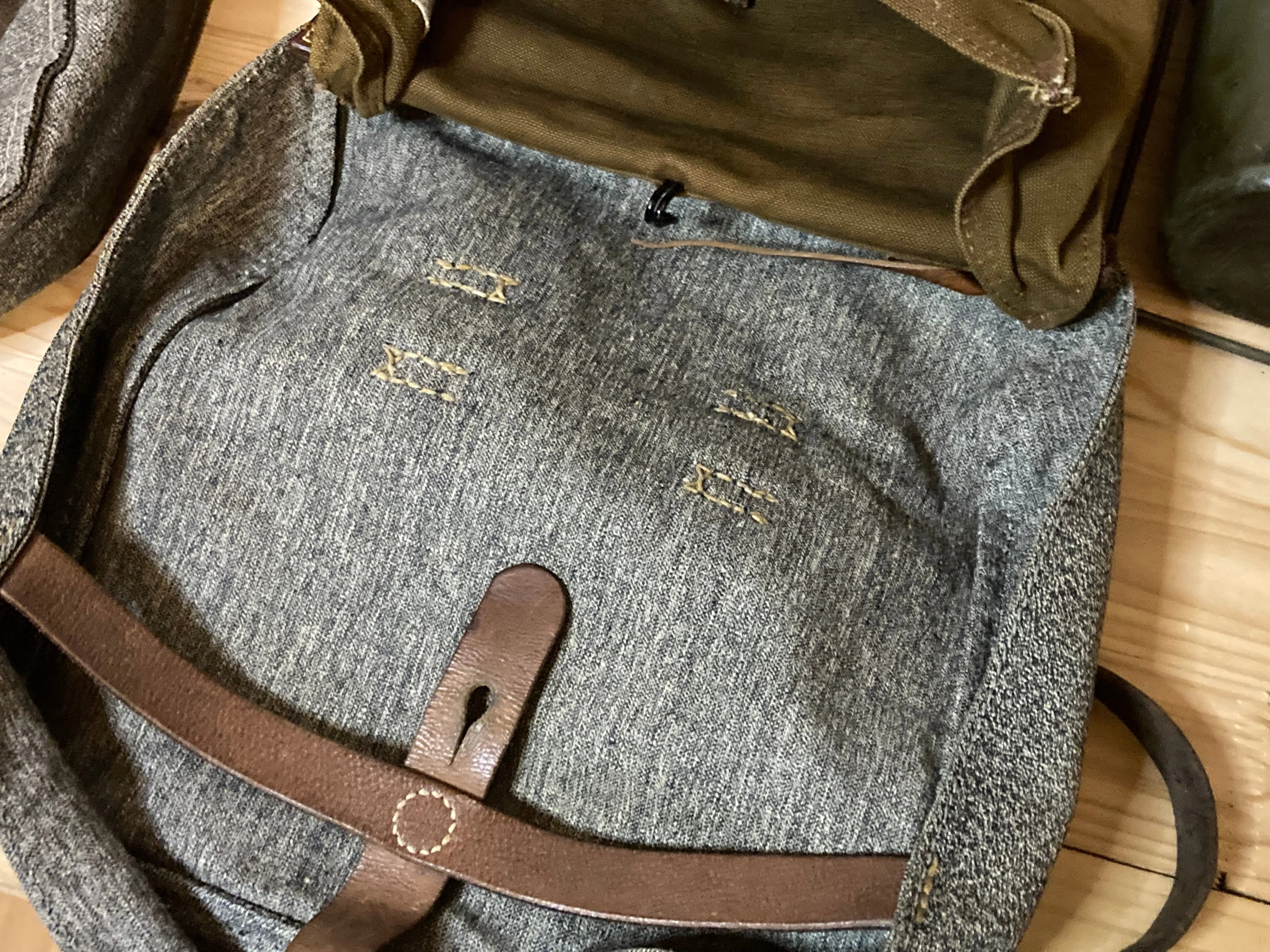 Bag, Swiss Army Bread Bag and Mess Kit (Gamelle) 1941 & 44