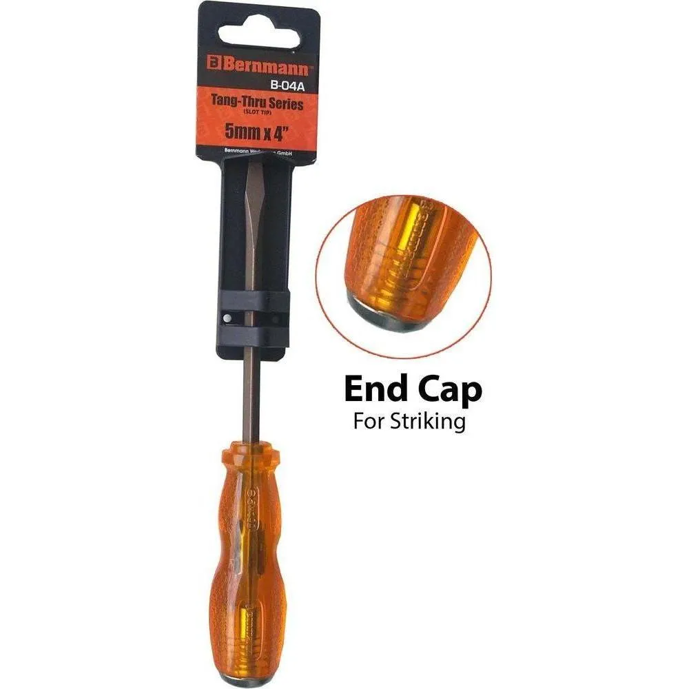 Bernmann Tang-Thru Screwdriver with Striking Cap