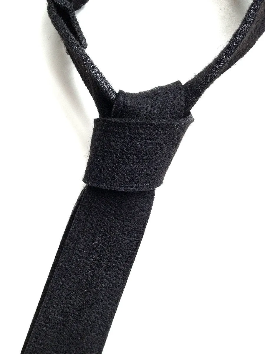 Black Industrial Felt Necktie