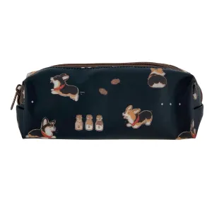 Black Tricolor Corgi Large Pencil Case