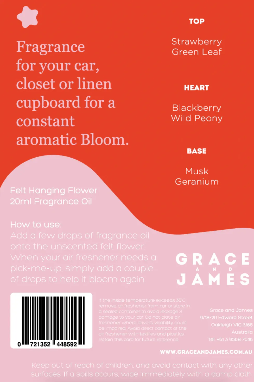 Bloom Air Freshener, Wild Rose   Blackberry