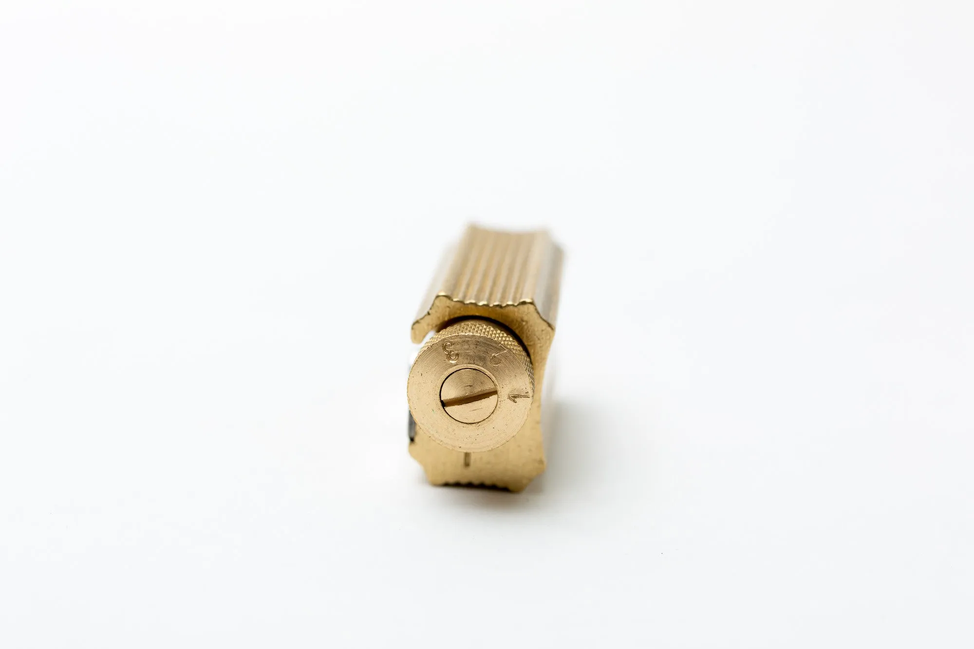 Brass Adjustable Pencil Sharpener (with case)