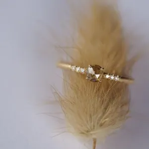 'Bri' Champagne Diamond Ring
