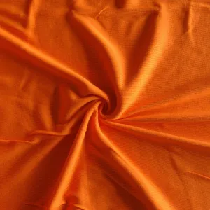 Bright Orange 2x1 Cotton Rib Knit Fabric