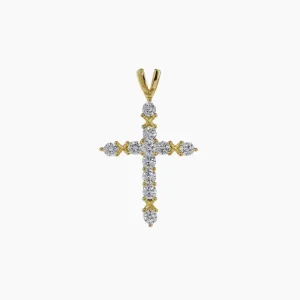 Brilliant CZ Cross (Gold)