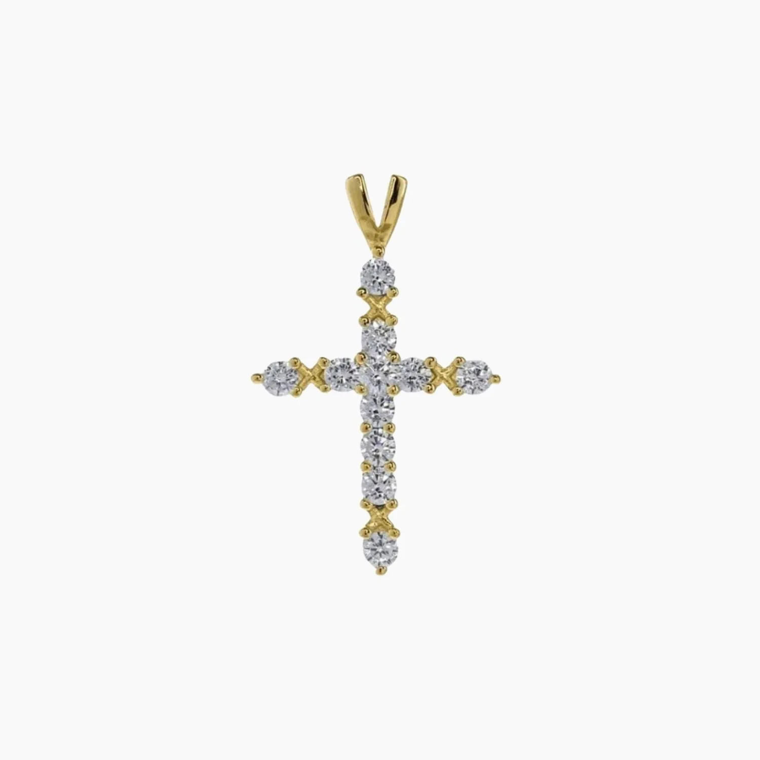 Brilliant CZ Cross (Gold)