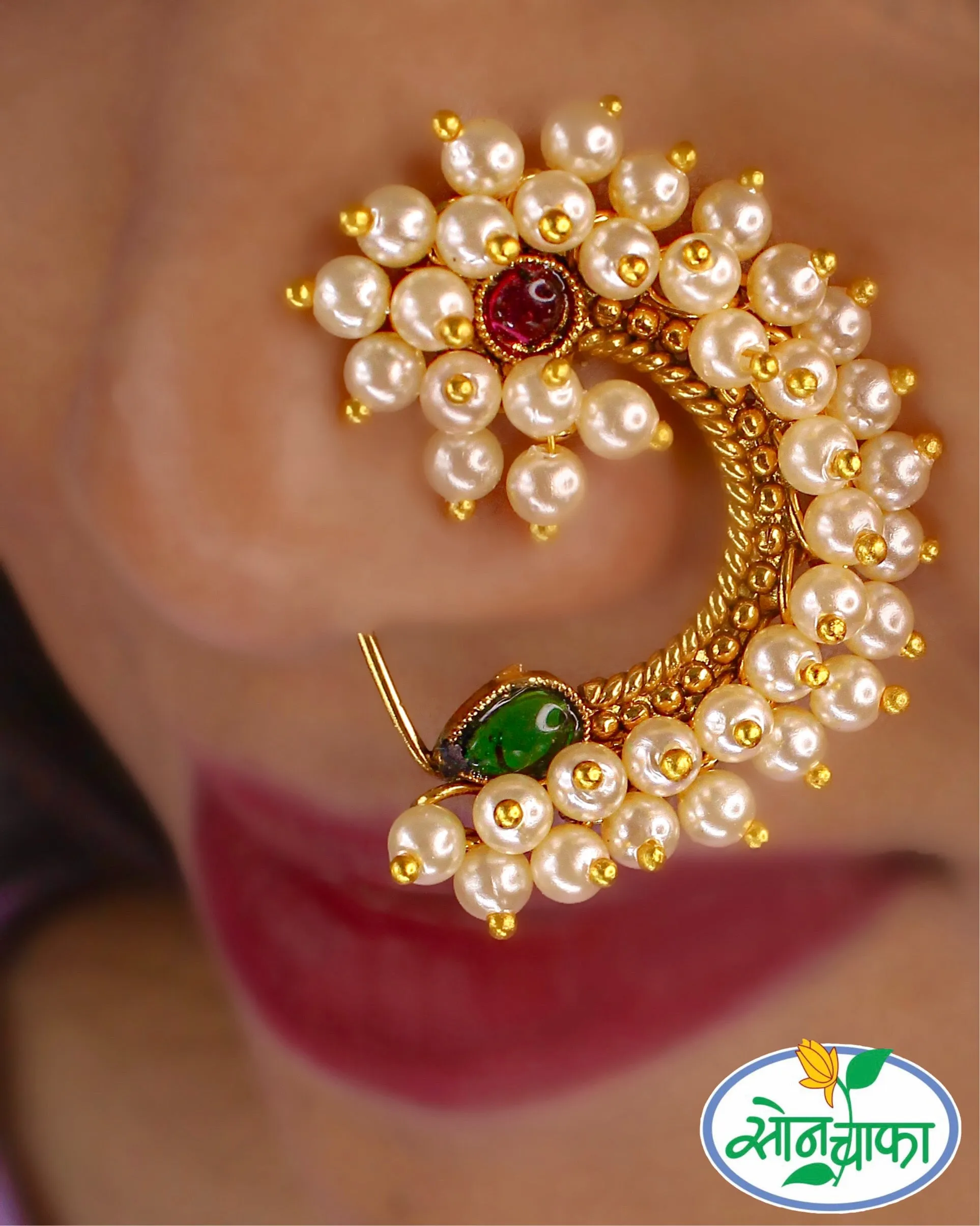 BRILLIANT PEARL BEADS NATH