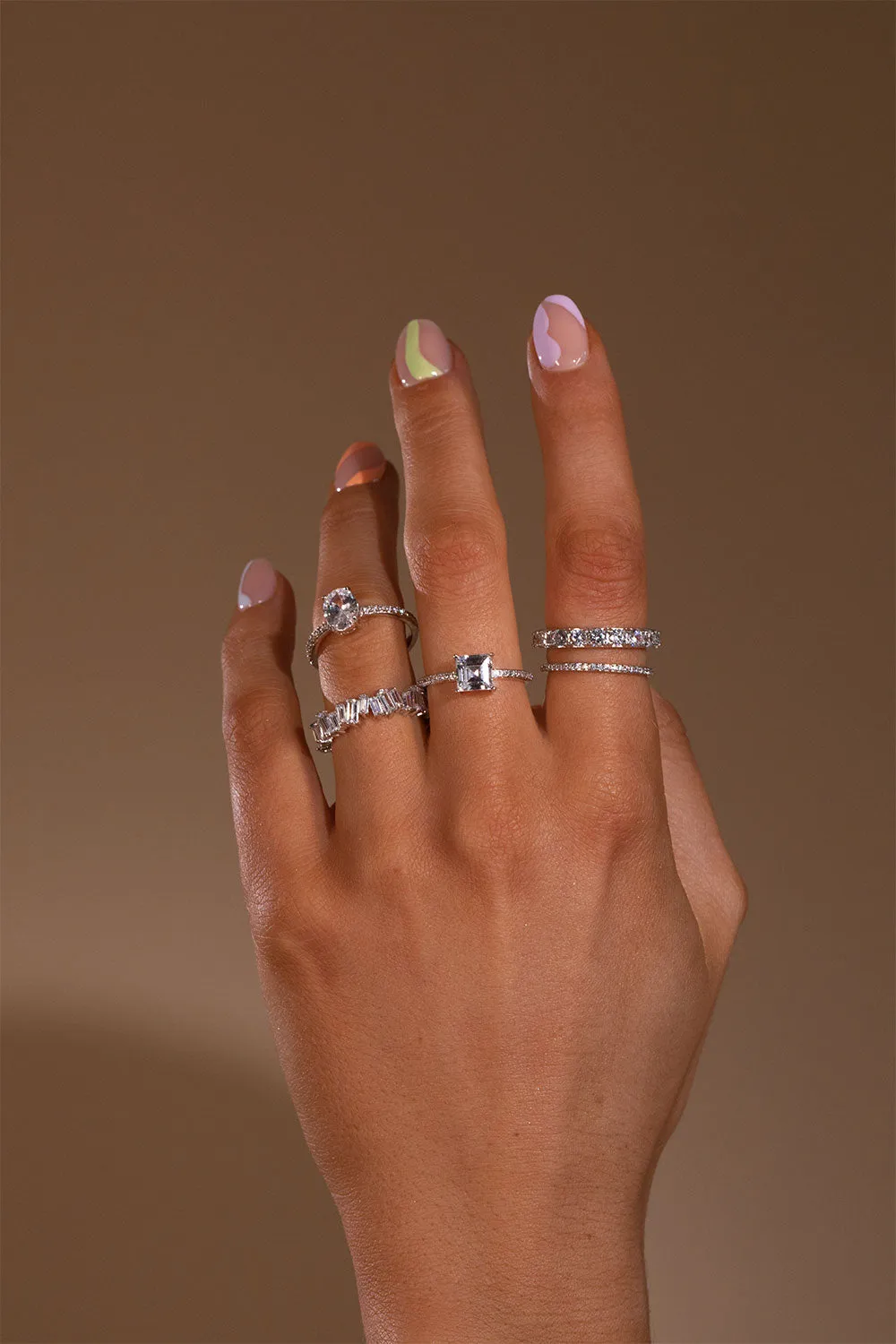 Brilliant Quadra Ring Silver