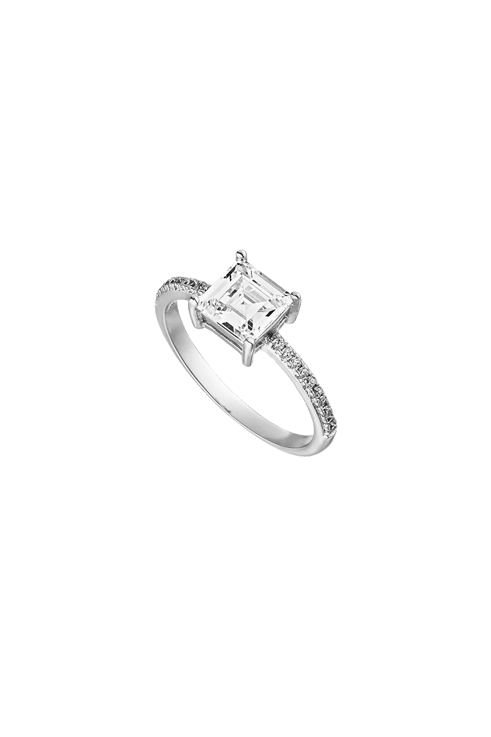 Brilliant Quadra Ring Silver