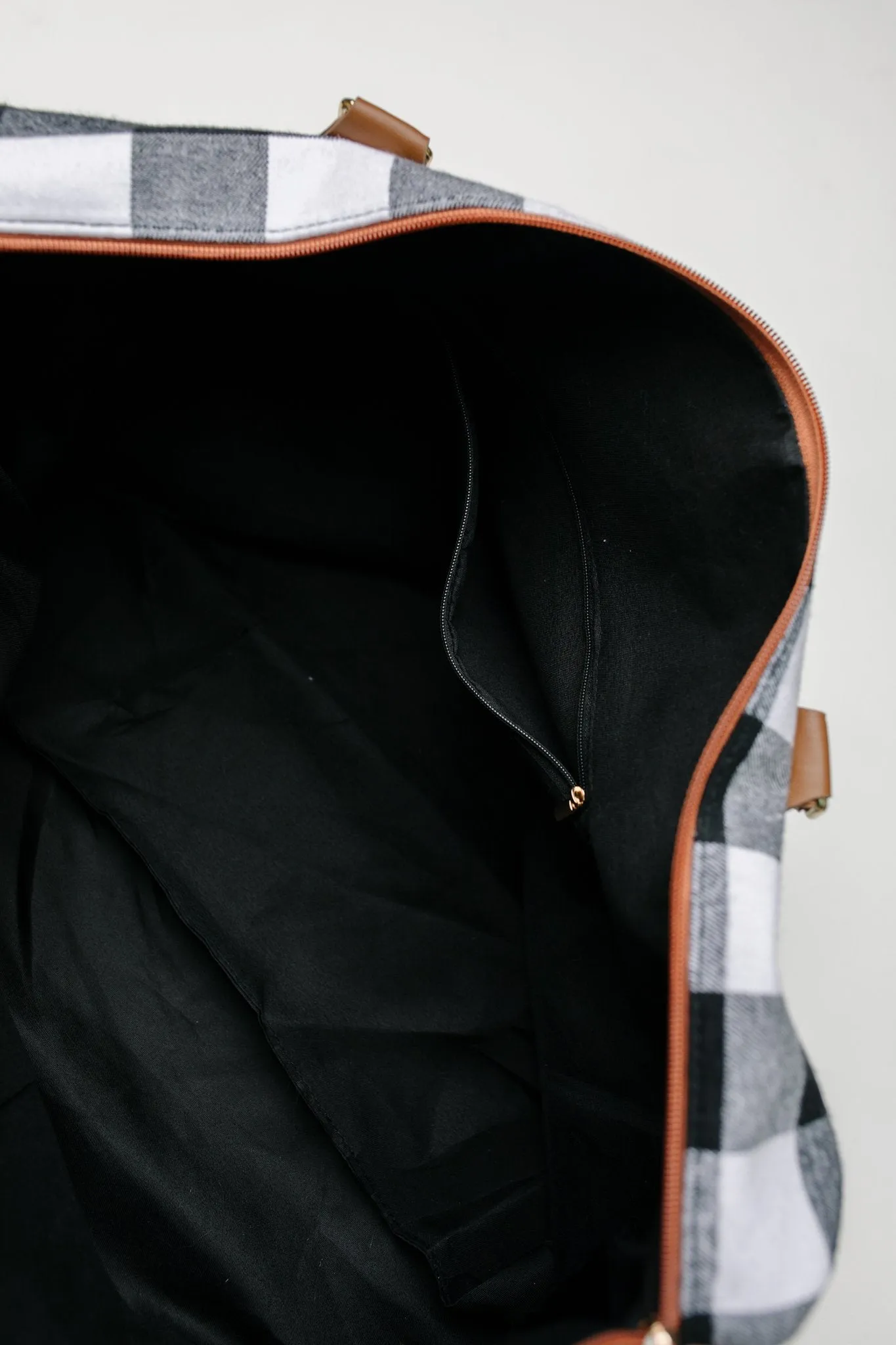 Buffalo Plaid Holiday Weekender Bag