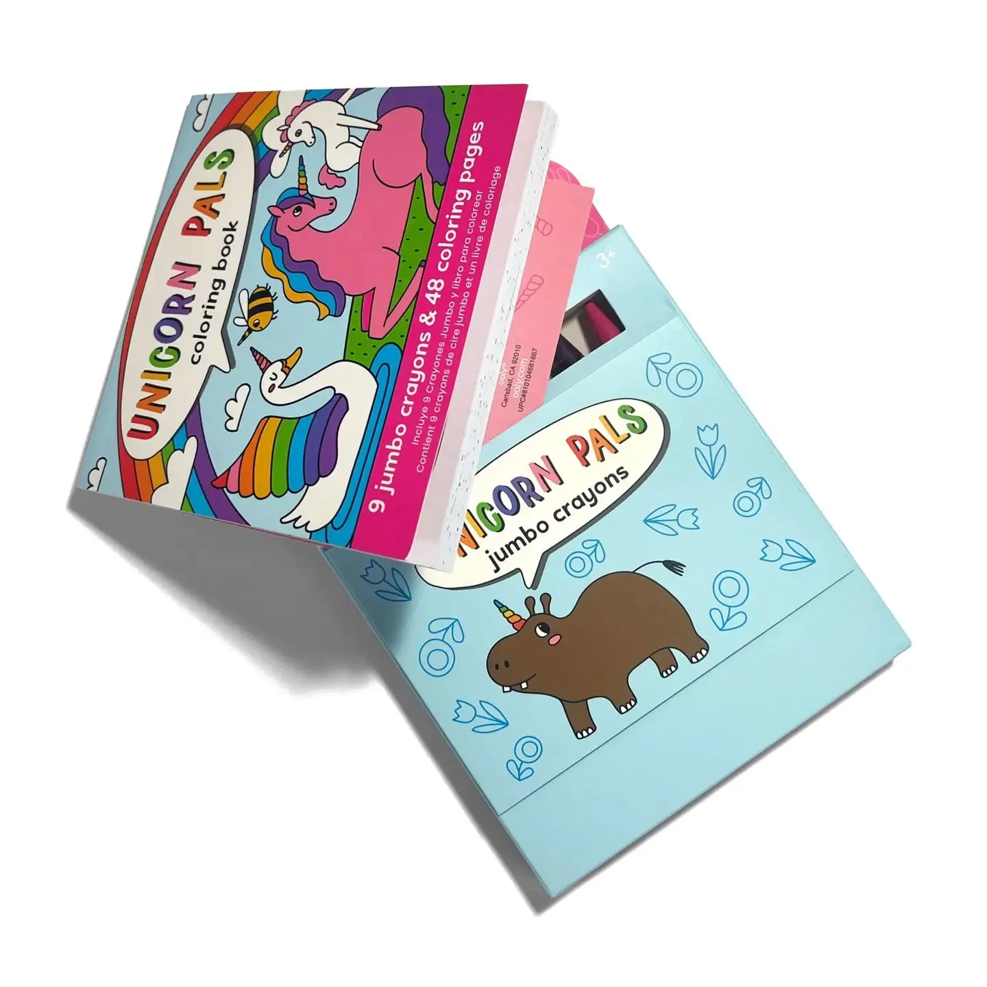 Carry Along Crayon & Coloring Book Kit-On: Unicorn Pals