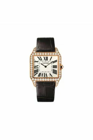 cartier santos dumont 18kt pink gold 44.48 x 34.6 mm men's watch