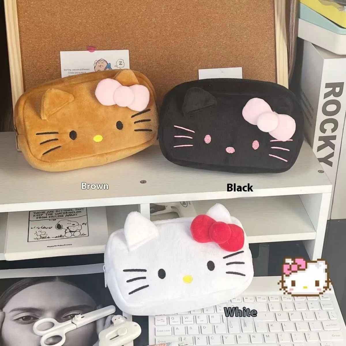 Cartoon Cute Caramel Cat Pencil Case