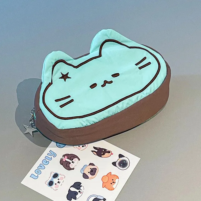 Cartoon Cute Caramel Cat Pencil Case