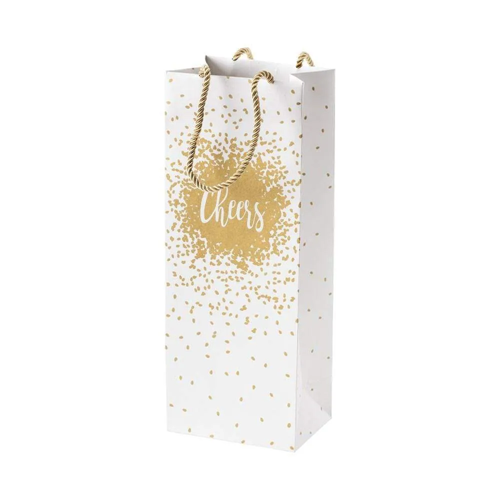 Caspari Cheers Bottle Bag