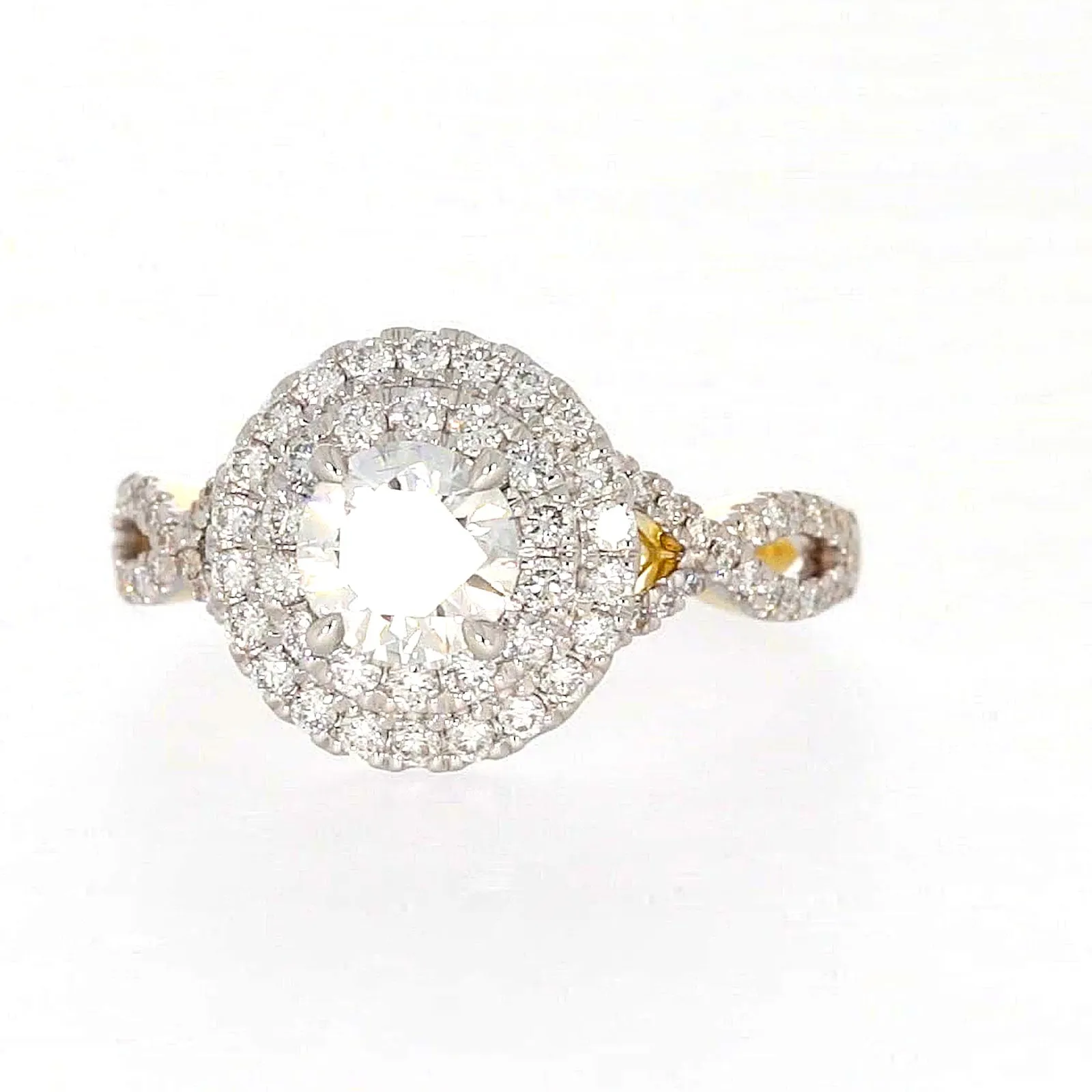 Celebration 18ct Yellow Gold Round Brilliant Cut 1.25 Carat tw of Certified Lab Grown Diamonds Ring