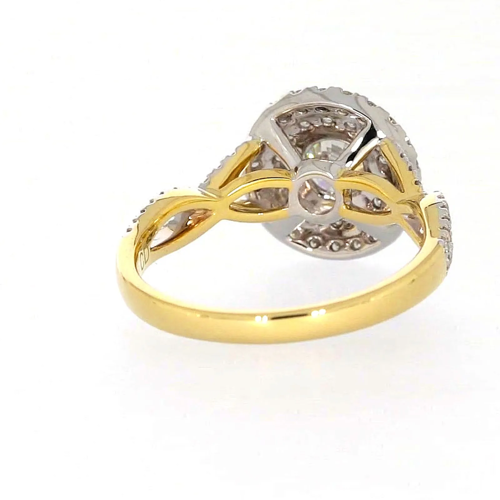 Celebration 18ct Yellow Gold Round Brilliant Cut 1.25 Carat tw of Certified Lab Grown Diamonds Ring