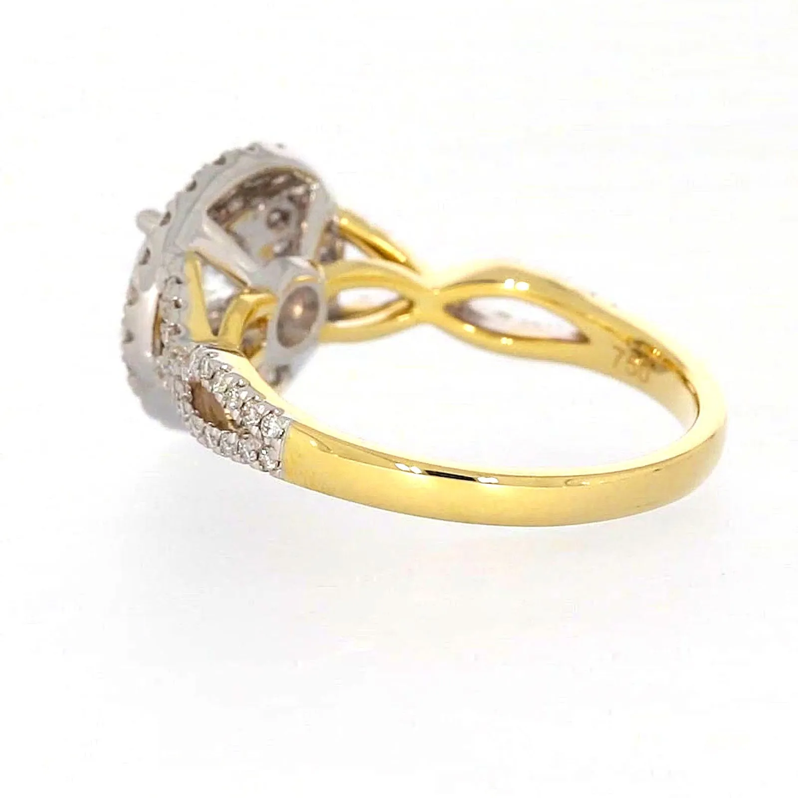 Celebration 18ct Yellow Gold Round Brilliant Cut 1.25 Carat tw of Certified Lab Grown Diamonds Ring