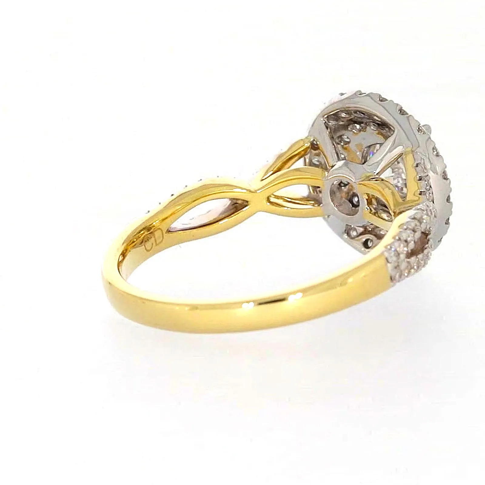 Celebration 18ct Yellow Gold Round Brilliant Cut 1.25 Carat tw of Certified Lab Grown Diamonds Ring