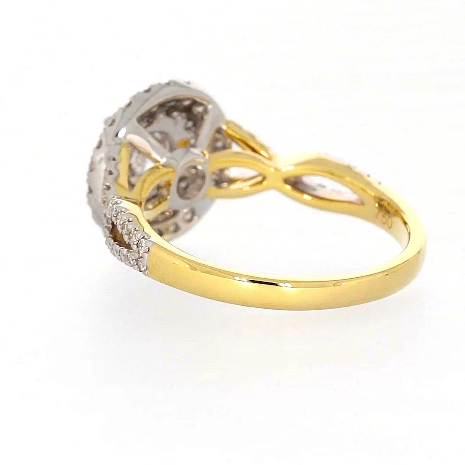 Celebration 18ct Yellow Gold Round Brilliant Cut 1.25 Carat tw of Certified Lab Grown Diamonds Ring