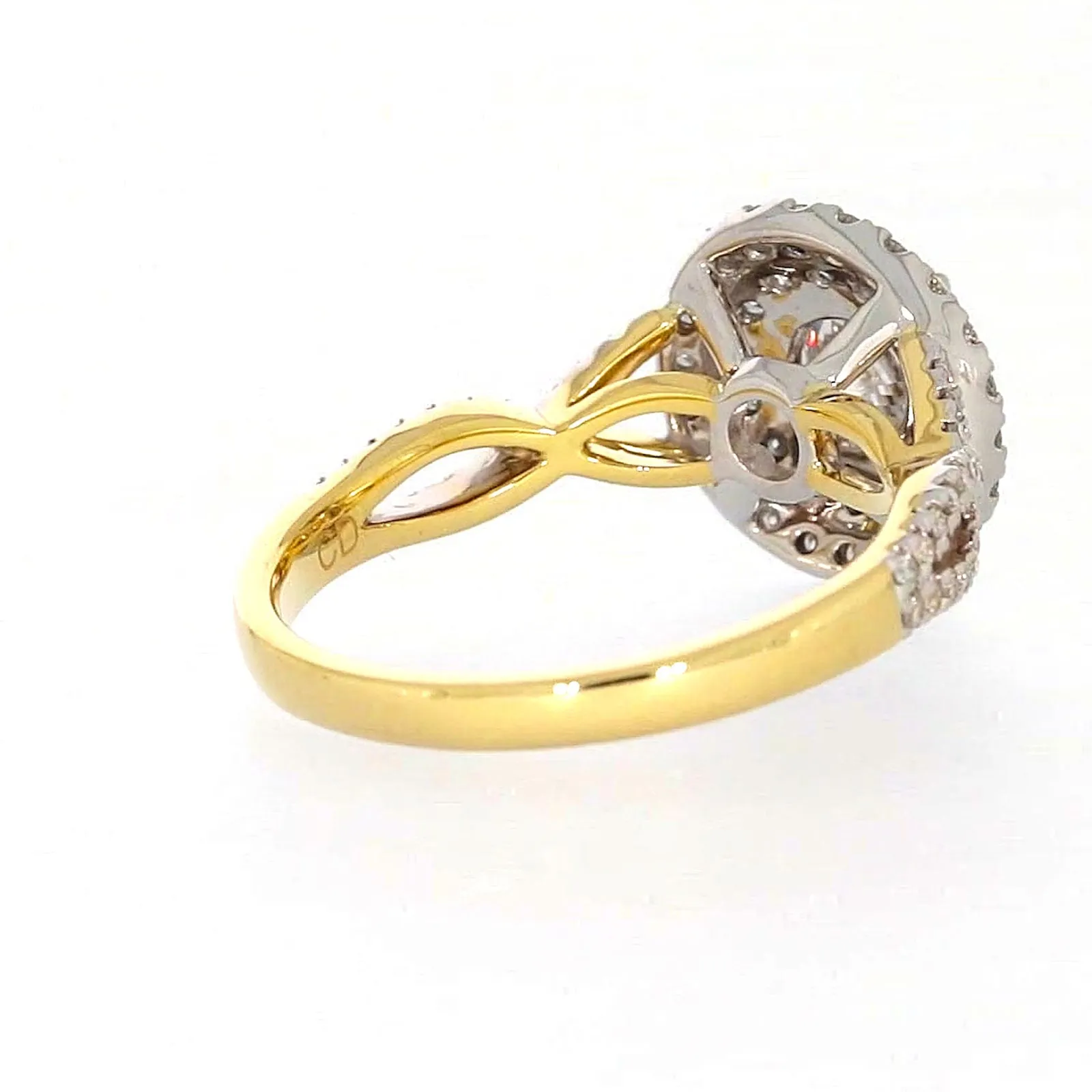 Celebration 18ct Yellow Gold Round Brilliant Cut 1.25 Carat tw of Certified Lab Grown Diamonds Ring