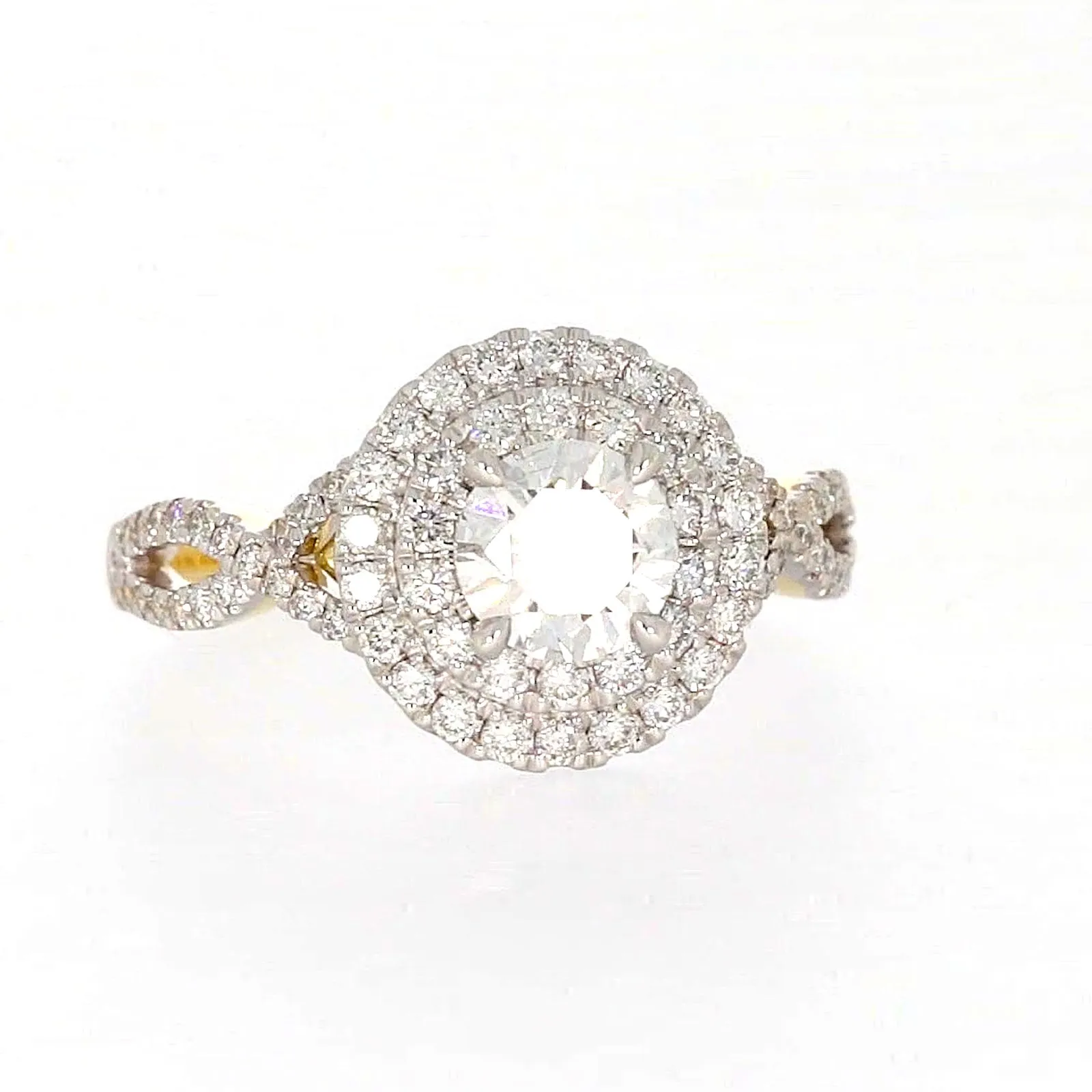 Celebration 18ct Yellow Gold Round Brilliant Cut 1.25 Carat tw of Certified Lab Grown Diamonds Ring