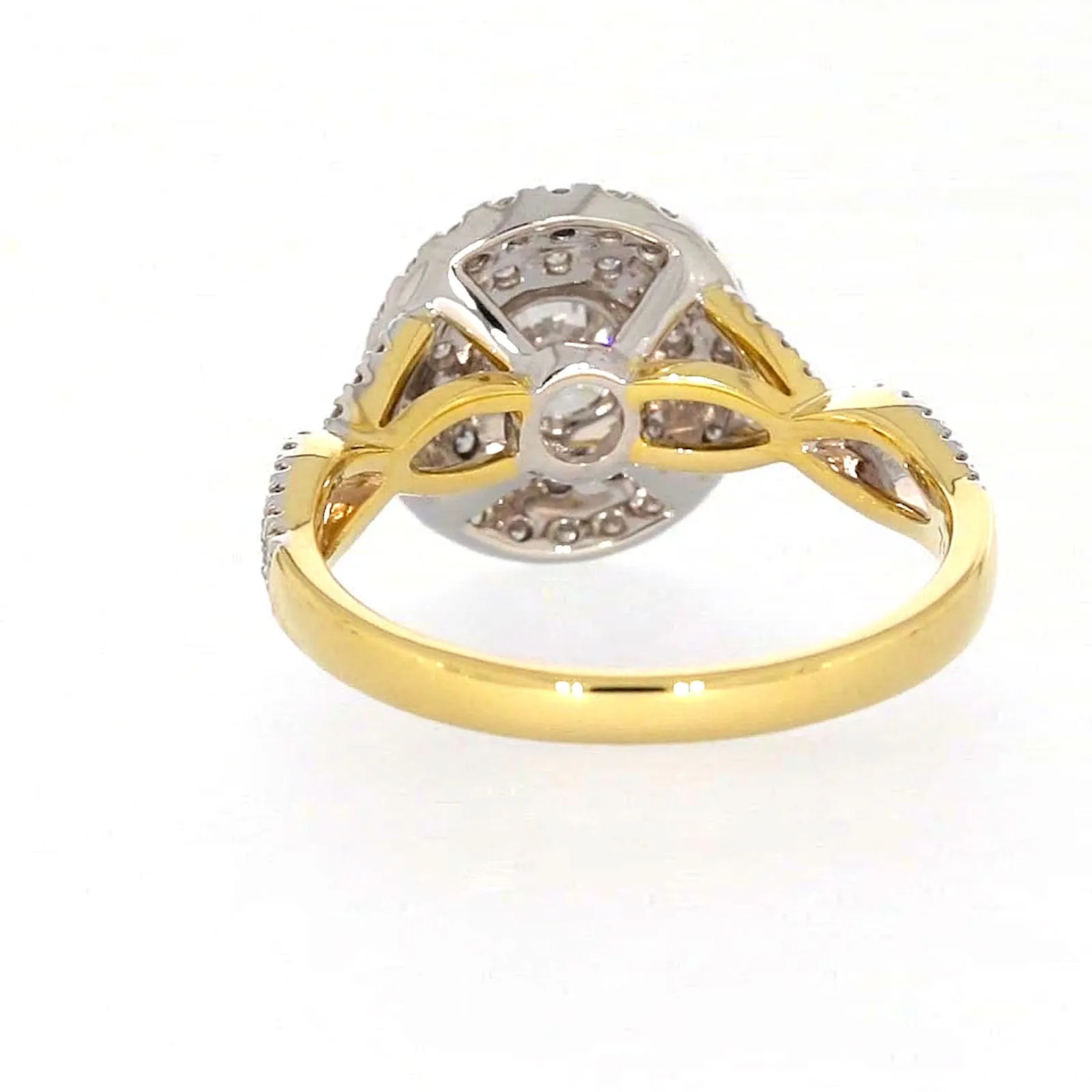 Celebration 18ct Yellow Gold Round Brilliant Cut 1.25 Carat tw of Certified Lab Grown Diamonds Ring