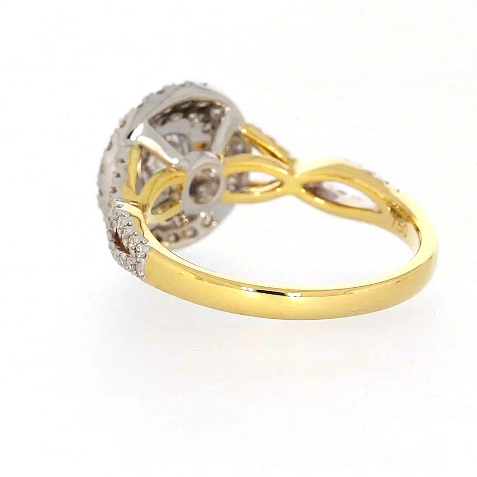 Celebration 18ct Yellow Gold Round Brilliant Cut 1.25 Carat tw of Certified Lab Grown Diamonds Ring