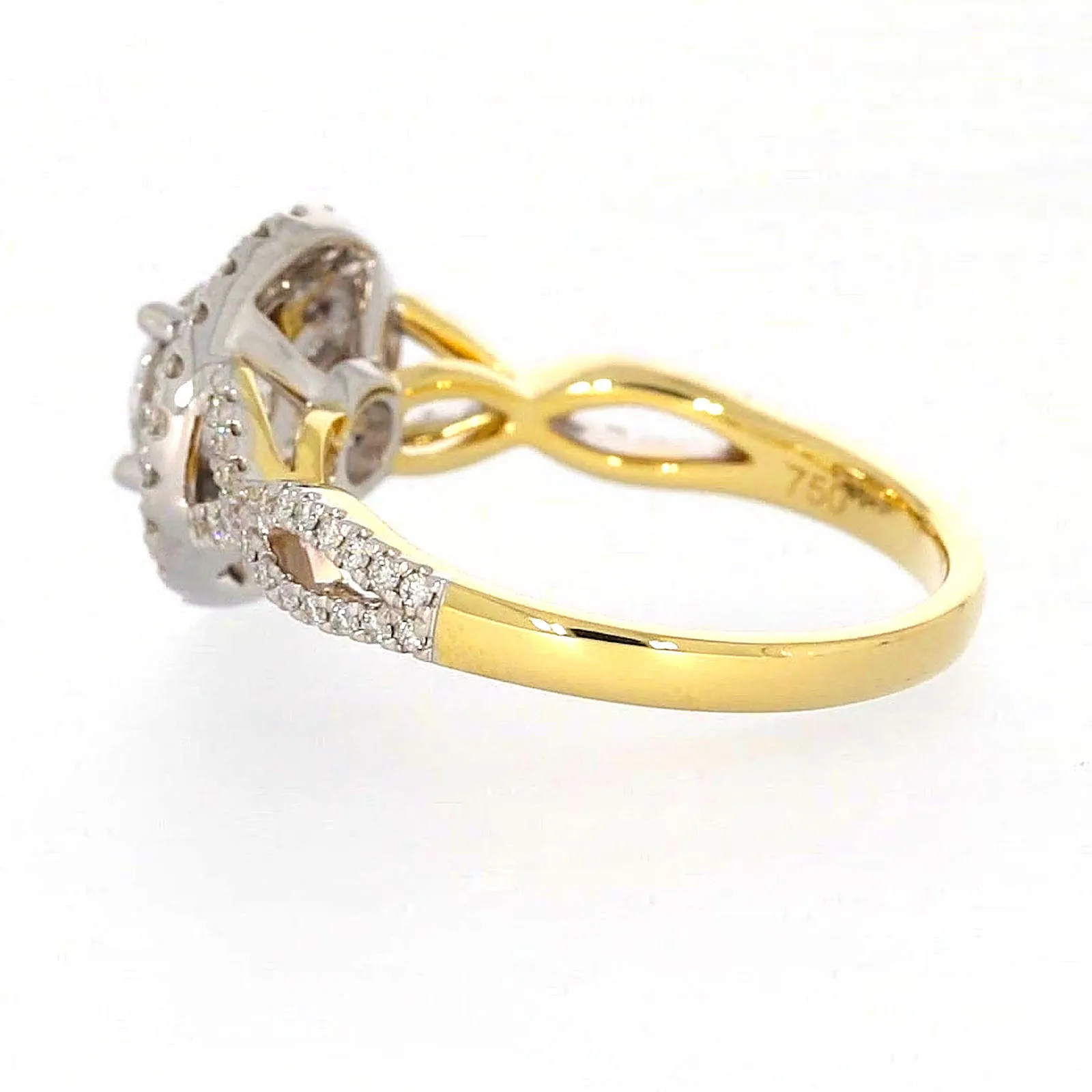 Celebration 18ct Yellow Gold Round Brilliant Cut 1.25 Carat tw of Certified Lab Grown Diamonds Ring