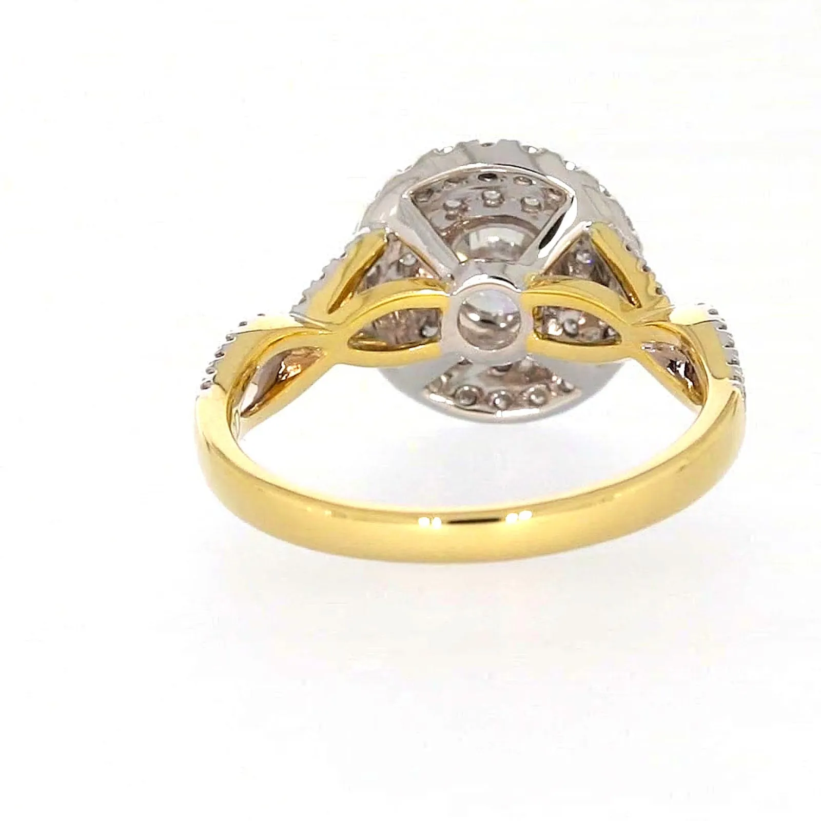 Celebration 18ct Yellow Gold Round Brilliant Cut 1.25 Carat tw of Certified Lab Grown Diamonds Ring