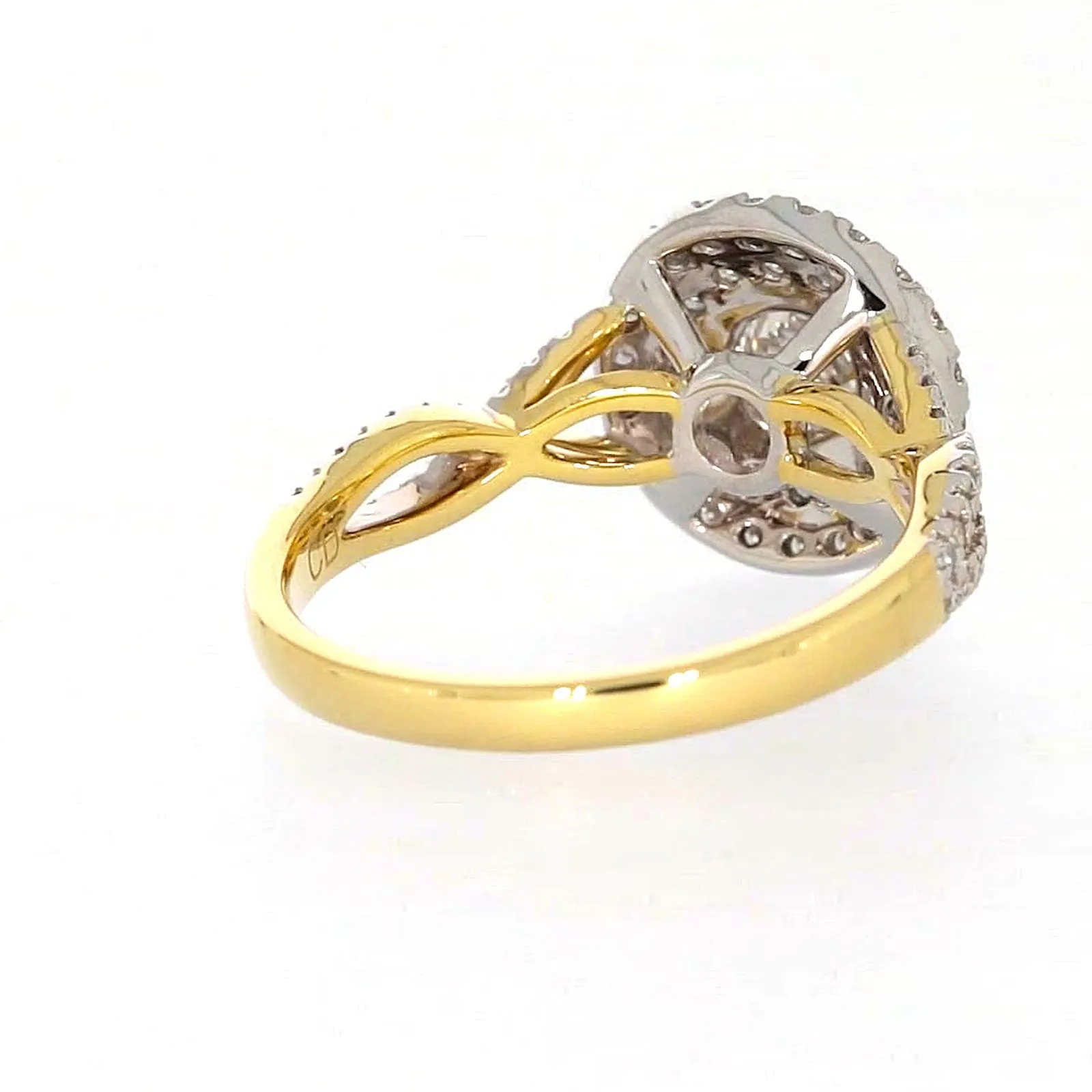Celebration 18ct Yellow Gold Round Brilliant Cut 1.25 Carat tw of Certified Lab Grown Diamonds Ring