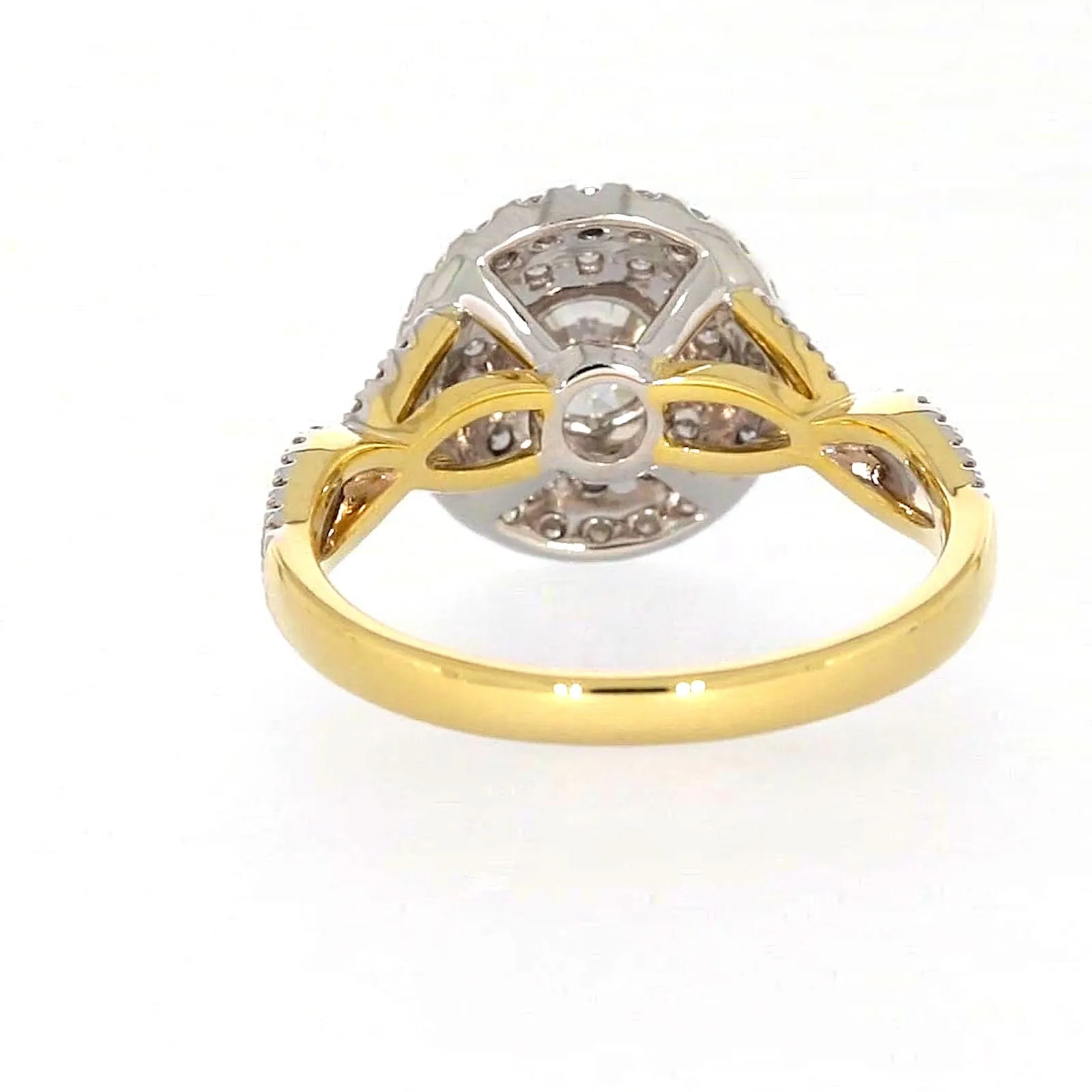 Celebration 18ct Yellow Gold Round Brilliant Cut 1.25 Carat tw of Certified Lab Grown Diamonds Ring