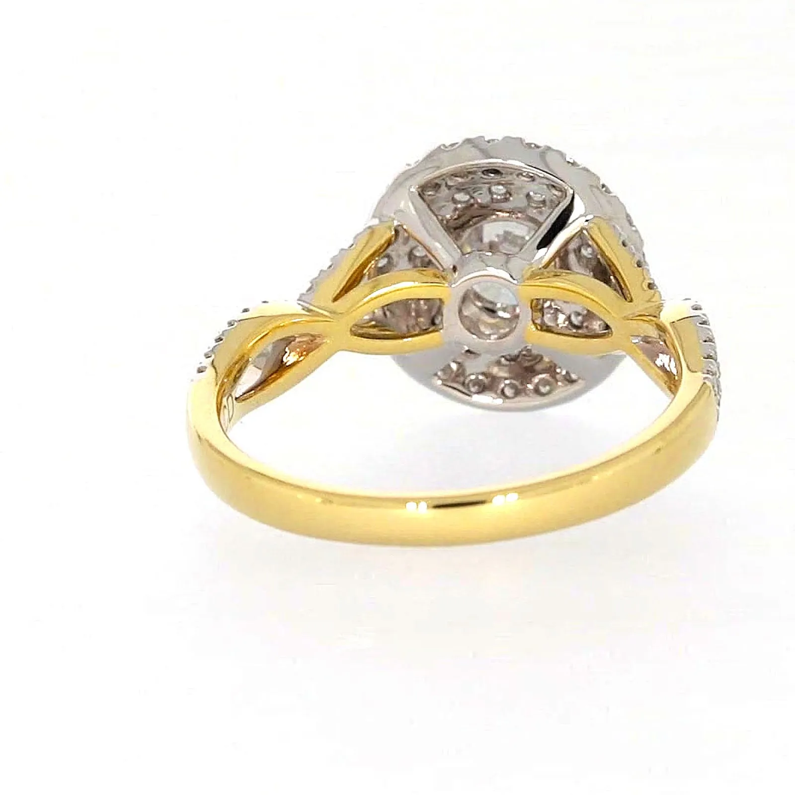Celebration 18ct Yellow Gold Round Brilliant Cut 1.25 Carat tw of Certified Lab Grown Diamonds Ring