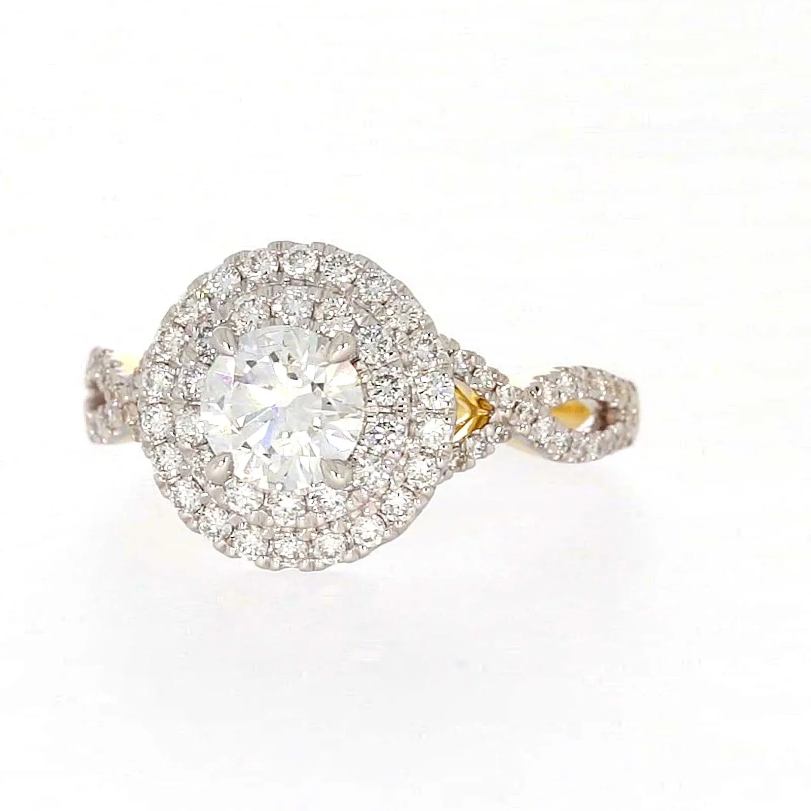 Celebration 18ct Yellow Gold Round Brilliant Cut 1.25 Carat tw of Certified Lab Grown Diamonds Ring