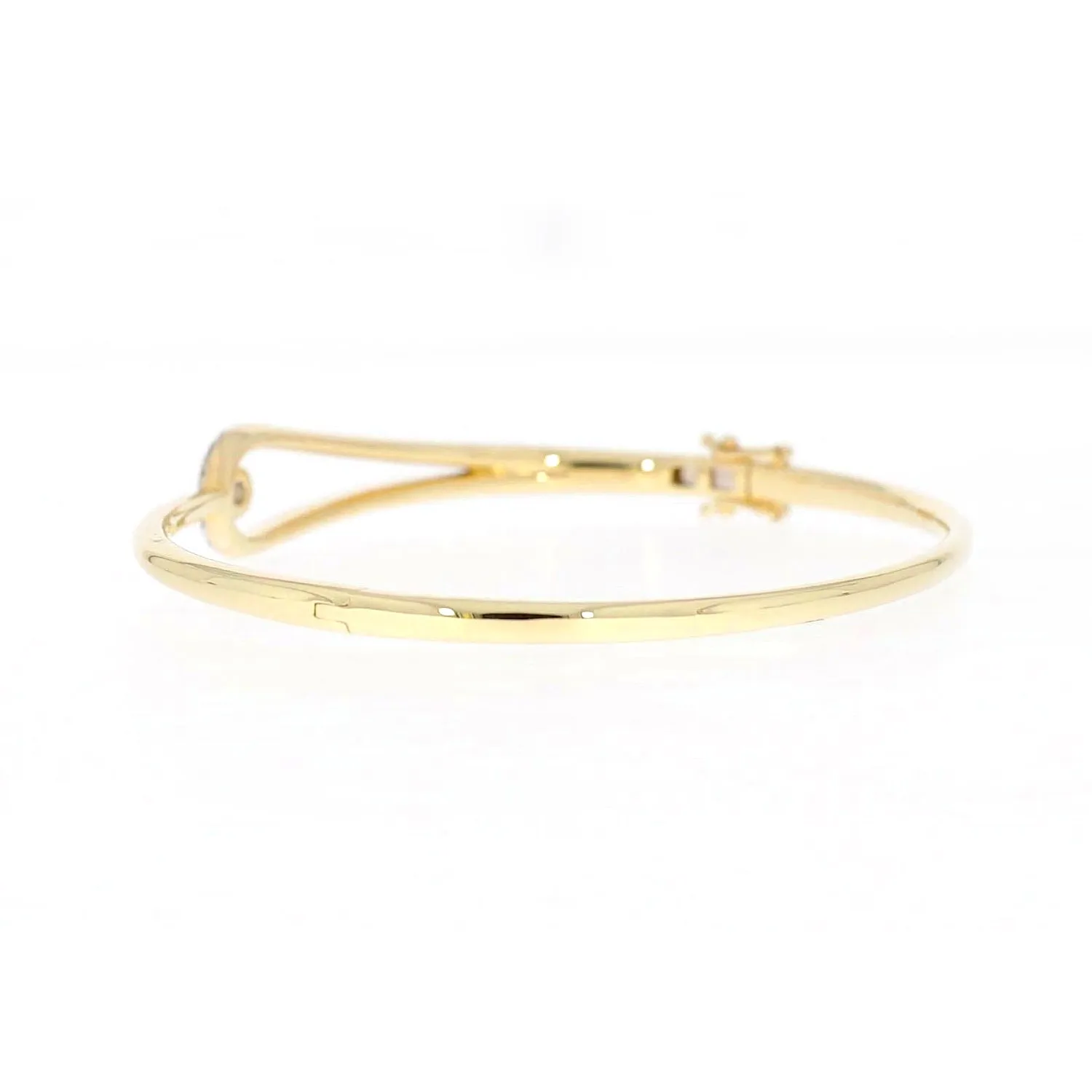 Celebration 9ct Yellow and White Gold with Round Brilliant Cut 1 Carat tw of Lab Grown Diamond Bangle
