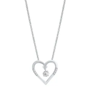 Celebration Sterling Silver with Round Brilliant Cut 0.14 CARAT tw of Lab Grown Diamond Pendant