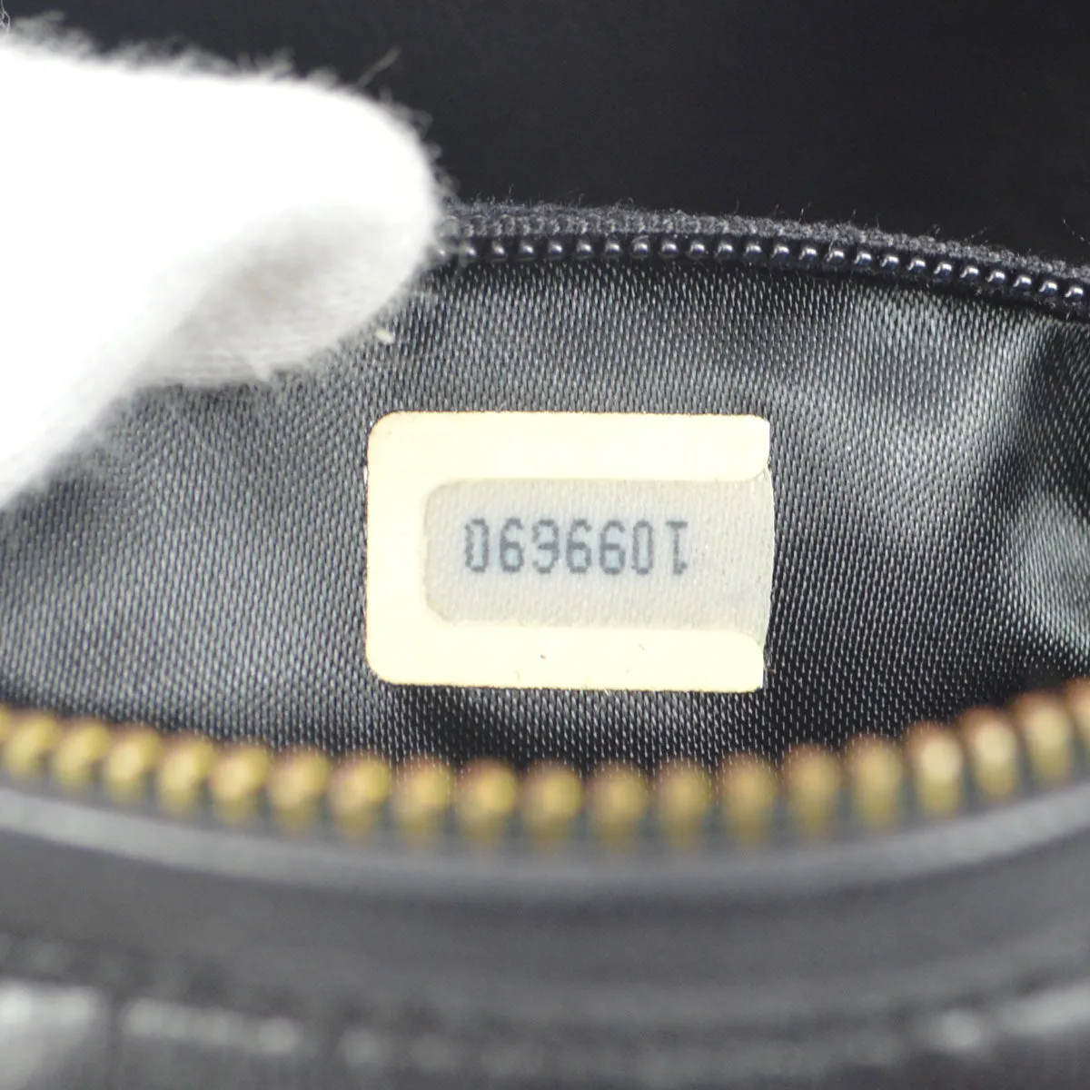 CHANEL 1989-1991 Oval Shoulder Bag Black Lambskin 48526