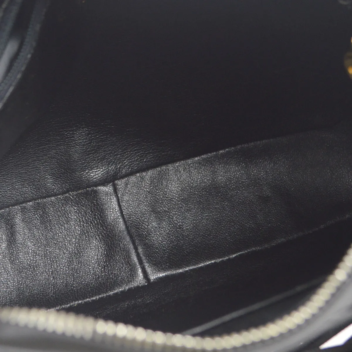 CHANEL 1994-1996 Triple CC Camera Bag Small Black Lambskin 66303