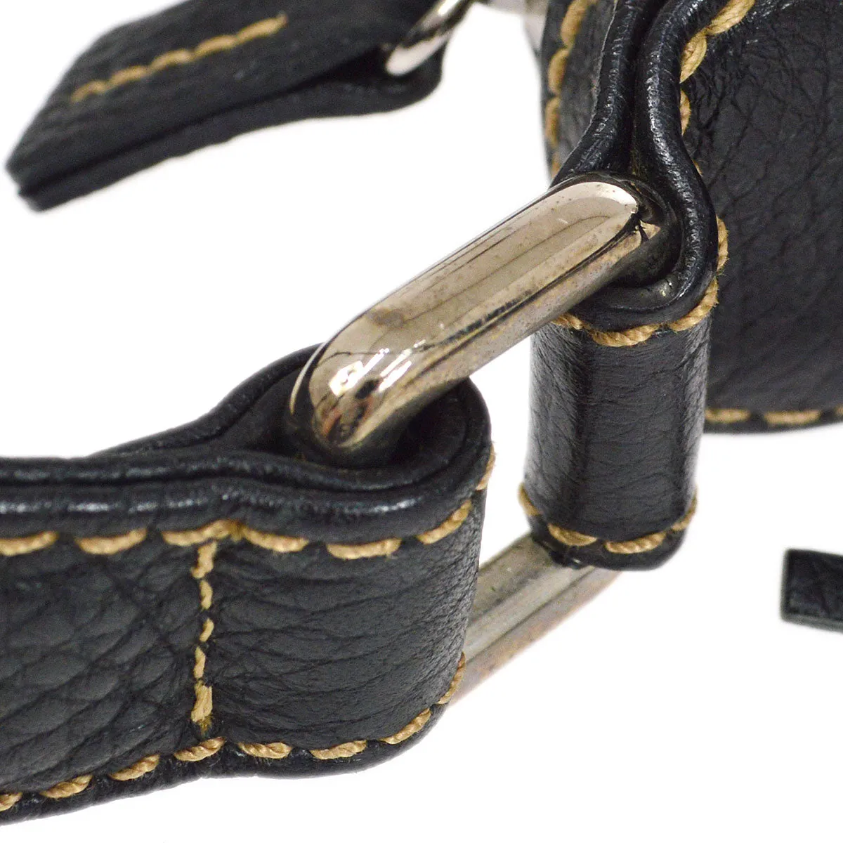 CHANEL 2001-2003 Black Caviar Hobo Bag 01826