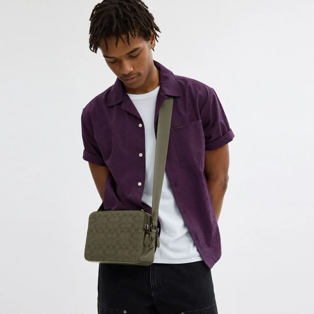 Charter Crossbody Bag 24 In Signature Canvas Jacquard