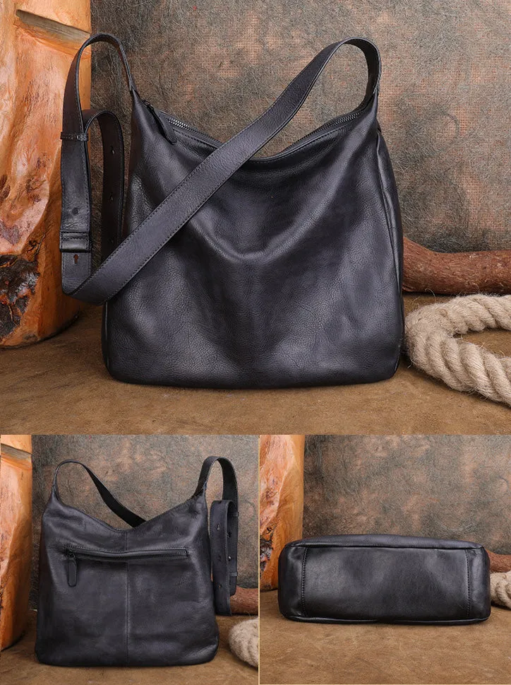 Chic Ladies Brown Leather Shoulder Bag Small Crossbody Bags For Women