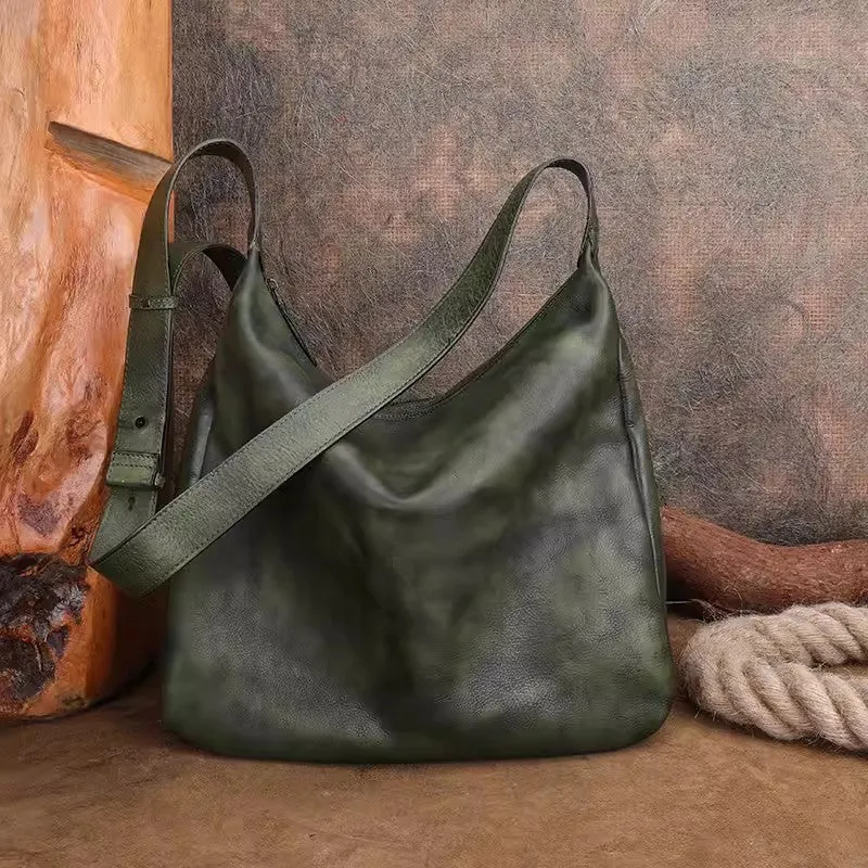 Chic Ladies Brown Leather Shoulder Bag Small Crossbody Bags For Women