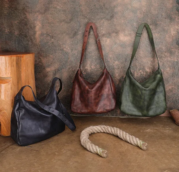 Chic Ladies Brown Leather Shoulder Bag Small Crossbody Bags For Women