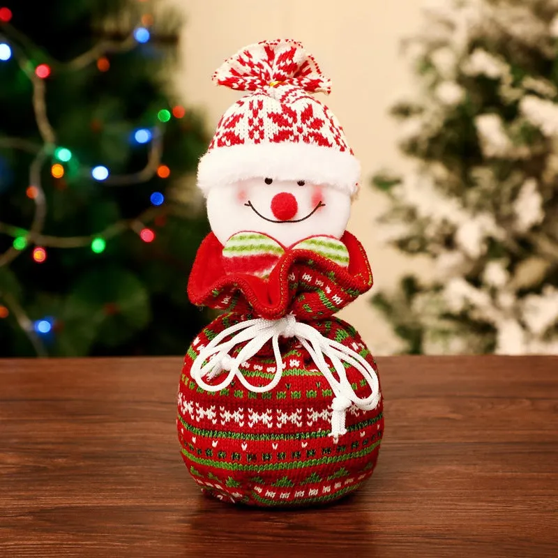 Christmas Knitted Children Adult Gift  Eve Candy Bag