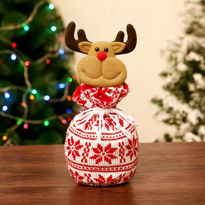 Christmas Knitted Children Adult Gift  Eve Candy Bag