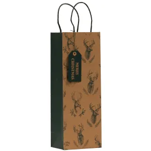 Christmas Noble Deer Bottle Bag