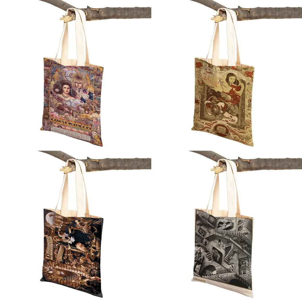 Classic Movie Labyrinth Travel Tote Handbag