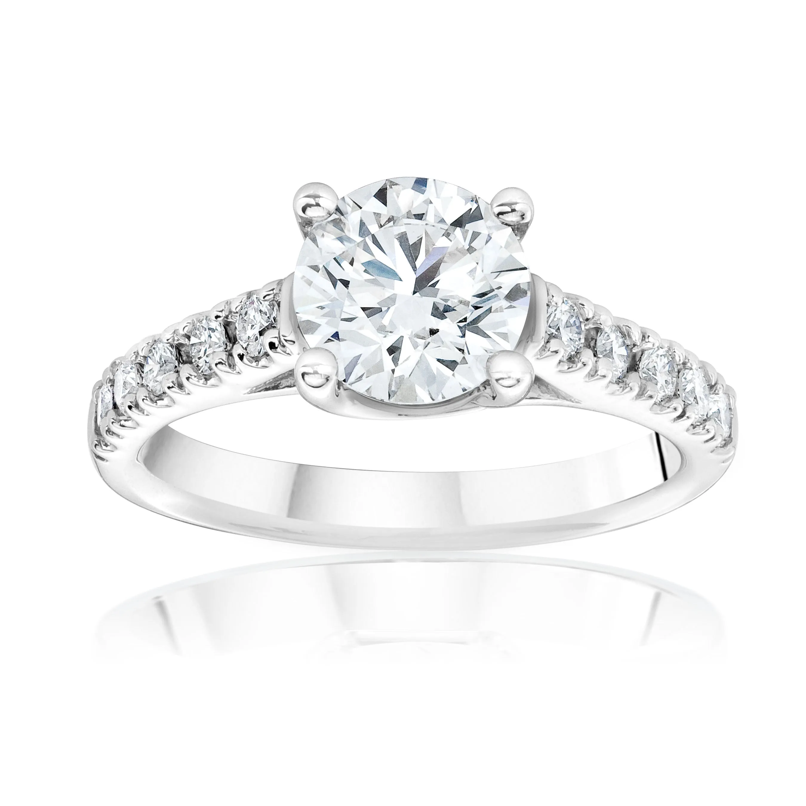 Classic Pave Engagment Ring