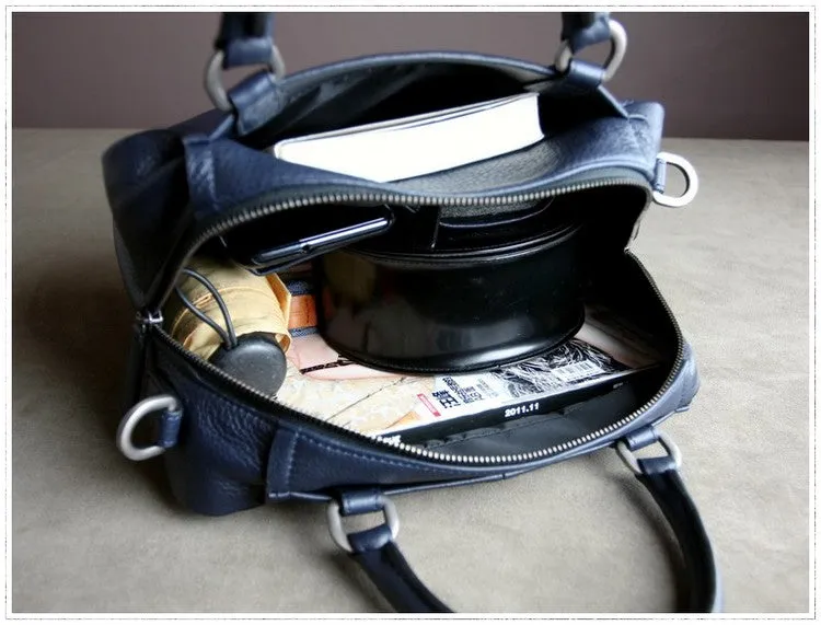 Classic Womens Green Work Leather Handbag Purse Leather Green Work Shoulder Bag Handbag Purse for Ladies