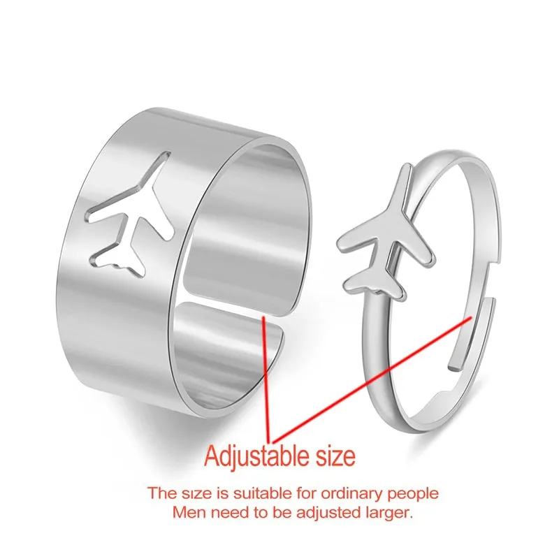 Creative Lovely Couples Matching Ring Set